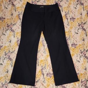 Express Women's Navy Flare Pants